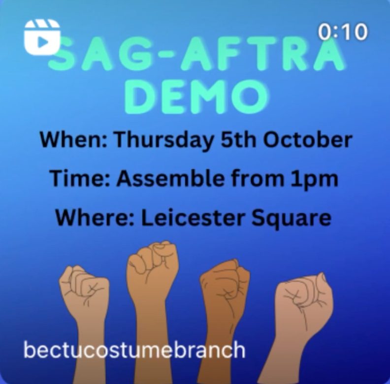 SAG-AFTRA DEMO on Thursday 5th October @ 1pm